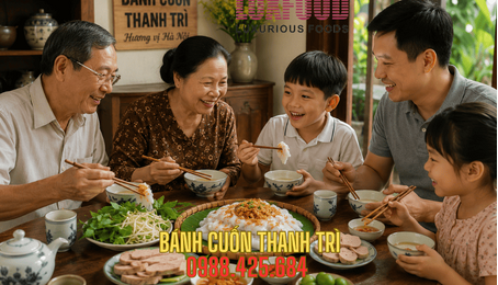 Bánh cuốn Thanh Trì và bữa sáng sum vầy của gia đình Hà Nội