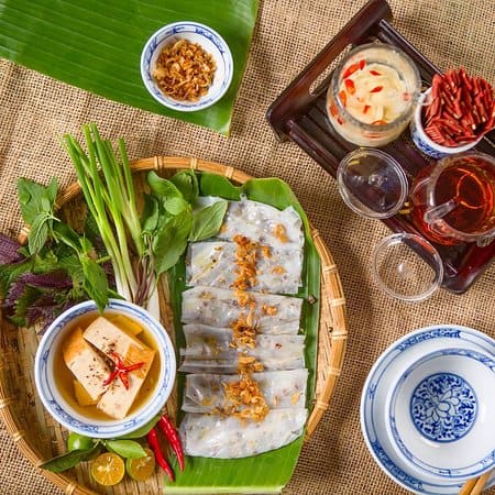 Bánh cuốn Thanh Trì nhân thịt