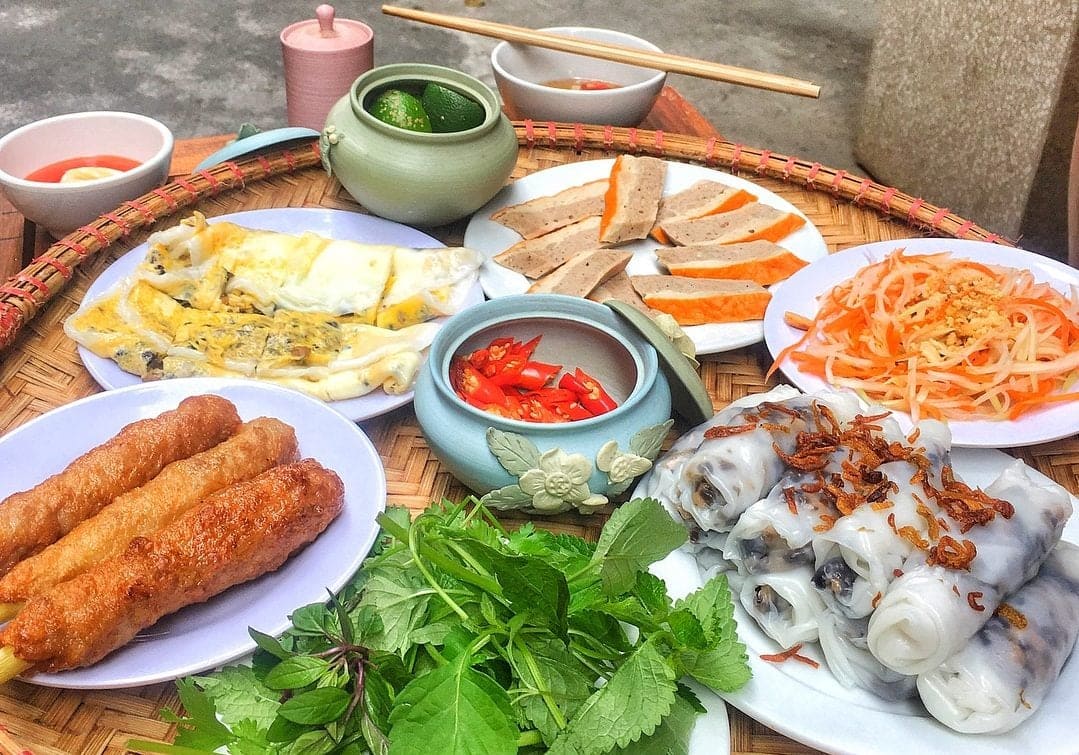 Bánh cuốn Thanh Trì nhân thịt